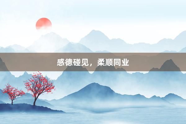 感德碰见，柔顺同业